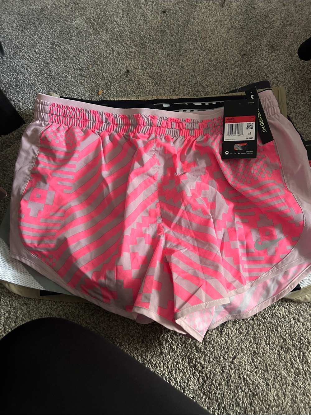 Nike Women’s Pink Geometric Athletic Shorts